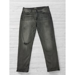 MOTHER The Dropout Ankle Jean in Last Chance Saloon SIze 28 Gray Stretch Denim